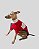 CAMISETA DE GALGO ALGODY POCKET VERMELHA - Imagem 3