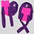 CACHARREL DE GALGO UV ROXO E PINK - Imagem 2