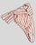 CACHARREL DE GALGO ALGODY DENSY LINE ROSE E BRANCO - Imagem 2