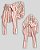 CACHARREL DE GALGO ALGODY DENSY LINE ROSE E BRANCO - Imagem 3