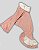 VESTIDO BLUSA DE GALGO FIRENZE DONNA CHARMY SALMON - Imagem 1