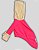 BLUSA DE GALGO LILLE PINK NEON E CREME - Imagem 1