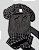 VESTIDO BLUSA DE GALGO SUE DONNA PRETO LINHA BRANCA - Imagem 3