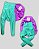 CACHARREL DE GALGO UV POPSTAR VERDE E ROXO - Imagem 2