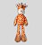 BRINQUEDO DE PELUCIA COM APITO GIRAFA DIVERTIDA - Imagem 1