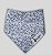 BANDANA DE GALGO ALGODY FLOWER BLUE - Imagem 2