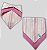 BANDANA DE GALGO LUXE DUPLO ROSA E CREME - Imagem 2