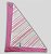 BANDANA DE GALGO LUXE DUPLO ROSA E CREME - Imagem 1