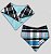 BANDANA DE GALGO ALGODY XADREZ AZUL - Imagem 2
