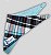BANDANA DE GALGO ALGODY XADREZ AZUL - Imagem 3