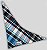 BANDANA DE GALGO ALGODY XADREZ AZUL - Imagem 1