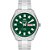Relógio Orient Masculino Automático Prateado Fundo Verde 469SS076FE1SX - Imagem 4