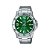 Relógio Casio Masculino Fundo Verde Pulseira de Aço MTP-VD01D-3BVUDF-SC - Imagem 1