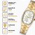Relógio Orient Masculino Retangular Dourado LGSS1020S1KX - Imagem 2