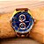 Relógio Orient Masculino fundo Azul Pulseira De Couro Marrom MTSCM004D1MB - Imagem 2