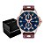 Relógio Orient Masculino fundo Azul Pulseira De Couro Marrom MTSCM004D1MB - Imagem 6
