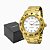 Relógio Lince Masculino Com Calendário Pulseira de Aço Dourado MRG4335LB2KX - Imagem 5