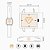 Relógio Mondaine Feminino Dourado Quadrado Pulseira Couro Marrom - Imagem 5