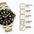 Relógio Mondaine Masculino Fundo Preto Pulseira Bicolor 32549GPMVBE3 - Imagem 4