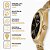Relógio Mondaine Masculino Fundo Preto Aço Dourado 32541GPMVDE2 - Imagem 3