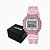 Relógio Casio Feminino Digital Rosa Puls. Transparente LA-20WHS-4ADF-SC - Imagem 6