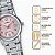 Relógio Casio Feminino Prata Fundo Rosa LTP-V002D-4BUDF - Imagem 3