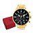 Relógio Tuguir Masculino Cronôgrafo Dourado TG30275 - Imagem 5