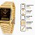 Relogio Casio Anadigi Dourado com Marrom AQ-230GA-5AMQYDF-SC - Imagem 4