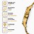 Relogio Seculus Masculino Analógico Aço Dourado 44209GPSVDA3 - Imagem 3