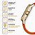 Relogio Mondaine Masculino Pulseira Silicone e Nylon Preto com Laranja 32563GPMVDI1 - Imagem 3