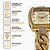 Relógio Seculus Feminino Dourado Bracelete 77274LPSVDS1 - Imagem 3