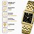 Relógio Lince Feminino Quadrado Dourado LQG4823L25P3KX - Imagem 2