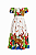 Vestido Longo Onça branco - Coleção Tropical - Imagem 1
