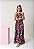 Vestido Black floral longo - Coleção LIKE TWINS - mãe e filha - Imagem 1
