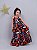 Vestido Black floral longo - Coleção LIKE TWINS - mãe e filha - Imagem 4