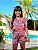Conjunto Tilda - salmon floral - LOOK LIKE TWINS - Imagem 1