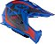 Capacete LS2 Fast MX437 Alpha Azul/Vermelho - Imagem 1