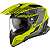 Capacete Airoh Commander Boost Preto/Cinza/Amarelo Fluor Fosco - Imagem 2