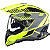 Capacete Airoh Commander Boost Preto/Cinza/Amarelo Fluor Fosco - Imagem 3