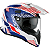 Capacete Airoh Commander Boost Branco/Azul - Imagem 1