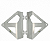 Protetor de Radiador HONDA CRF 250R 04-09 CRF 250X 04-18 Start Racing Polido - Imagem 1