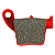 Pastilha de Freio HONDA CRF 150R/250/450 02-24 CR 125/250 02-24 CRF 250F 19-24 Traseira EBC TT - Imagem 1