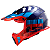 Capacete LS2 MX437 XCode Azul/Vermelho - Imagem 2