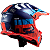 Capacete LS2 MX437 XCode Azul/Vermelho - Imagem 5