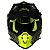 Capacete Just1 J38 Mask Amarelo Fluor/Preto/Verde - Imagem 3