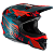 Capacete Oneal 3Series Triz Azul/Laranja - Imagem 1