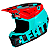 Capacete Leatt Moto 7.5 com Óculos Aqua/Preto/Vermelho - Imagem 2