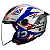 Capacete Norisk Neo Galaxy Prata/Azul - Imagem 2