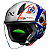 Capacete Norisk Neo Galaxy Prata/Azul - Imagem 3