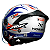 Capacete Norisk Neo Galaxy Prata/Azul - Imagem 4